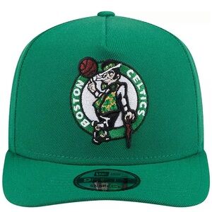 Ultra Game NBA Boston Celtics Green Logo Hat Flat Brim EUC
